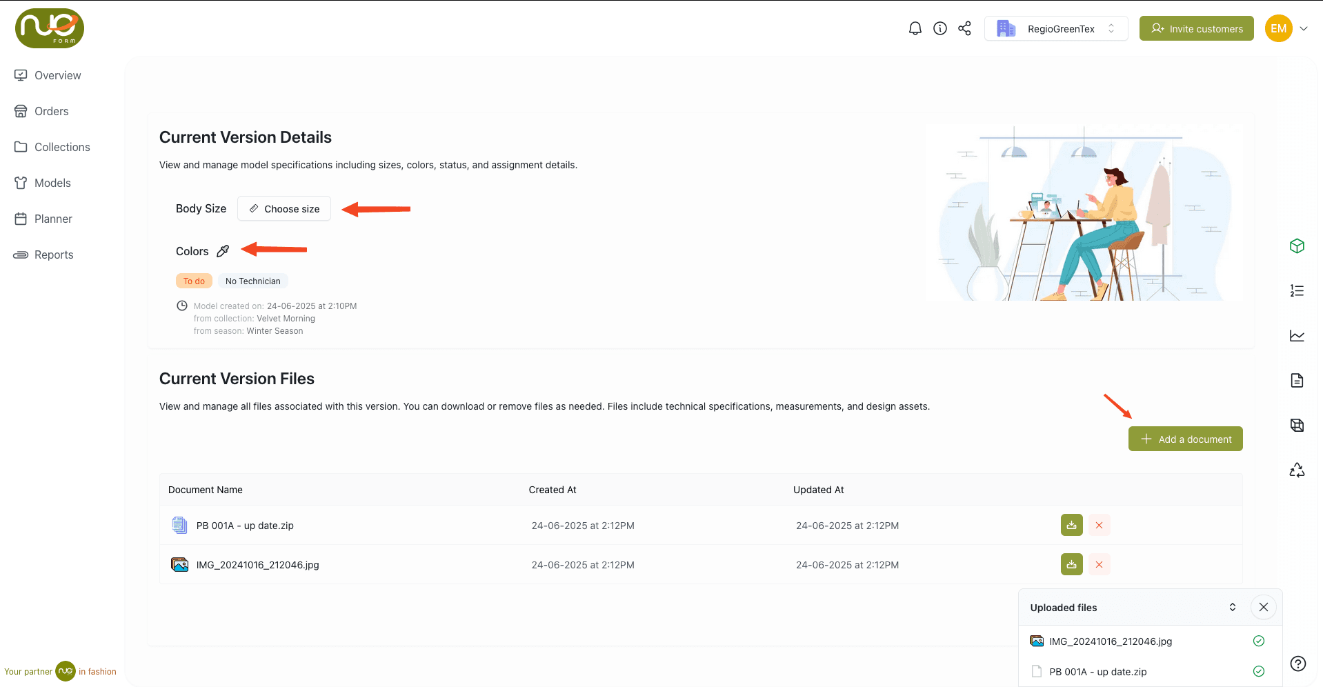 Add Version Details